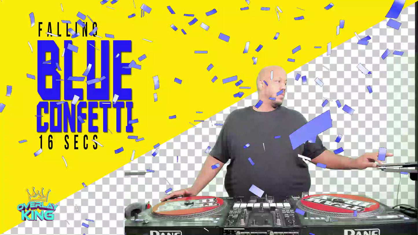 Blue Shooting Confetti Animation
