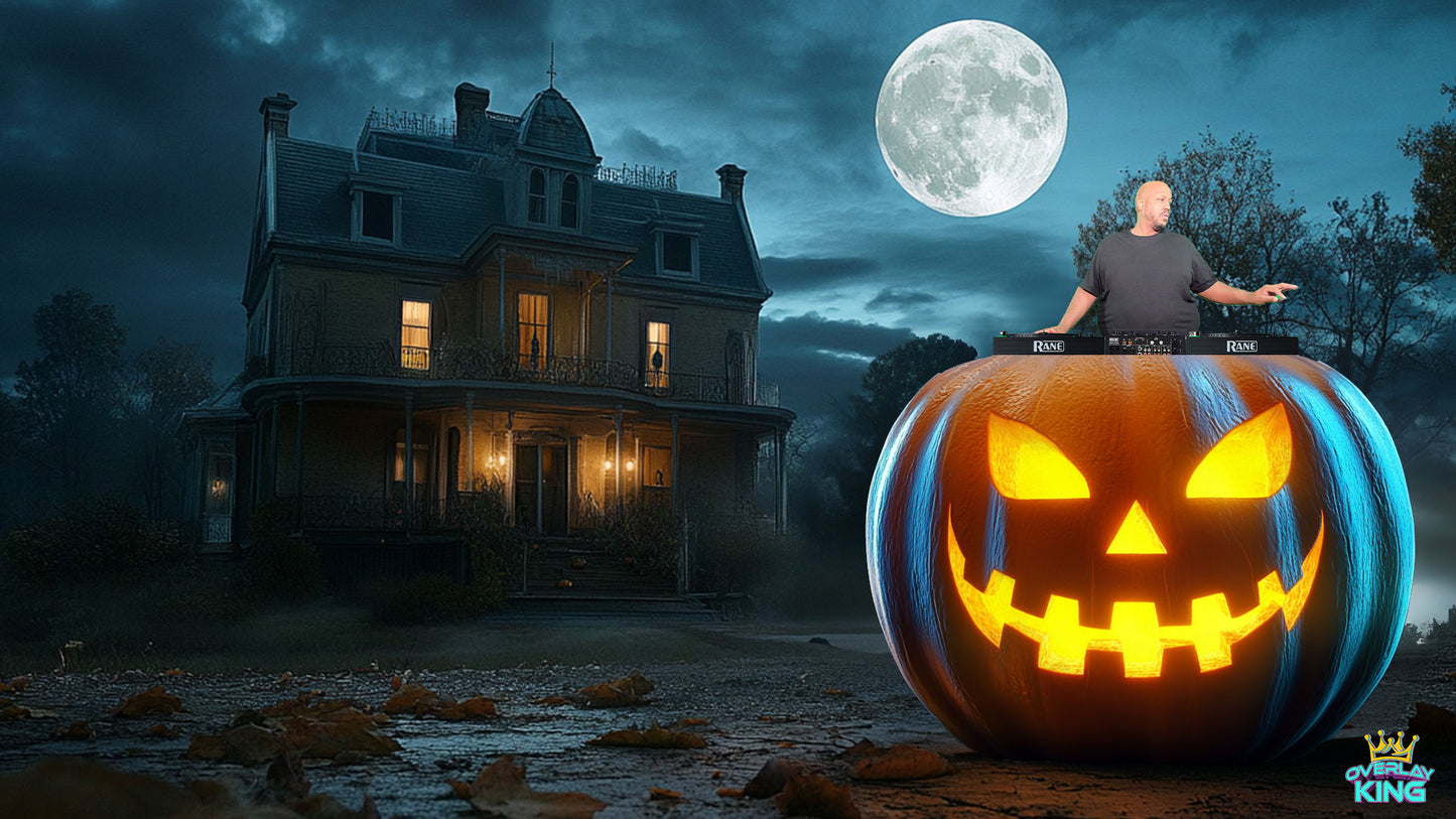 Haunted Pumpkin Manor DJ Overlay