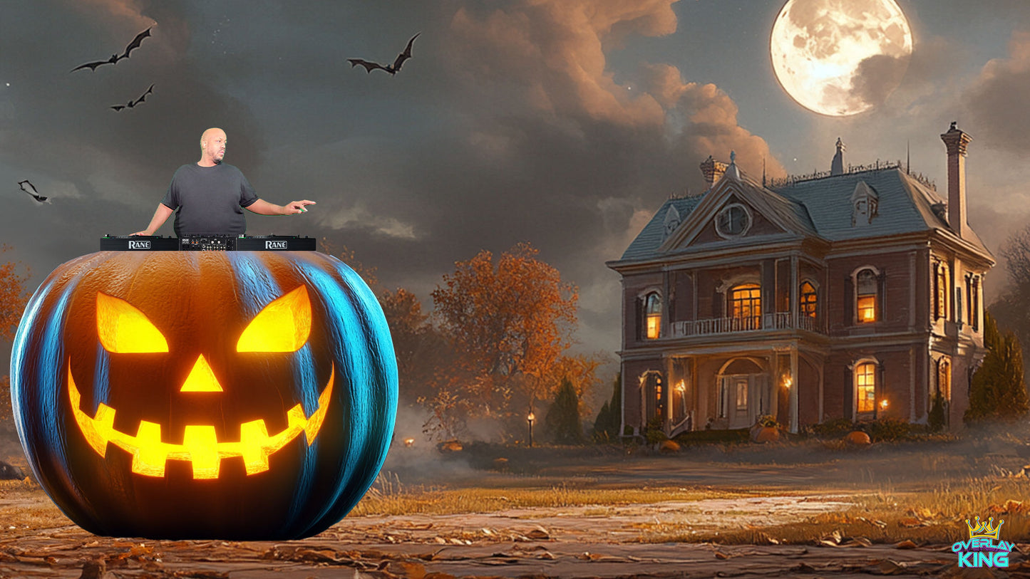 Jack-o'-Lantern Mansion DJ Overlay