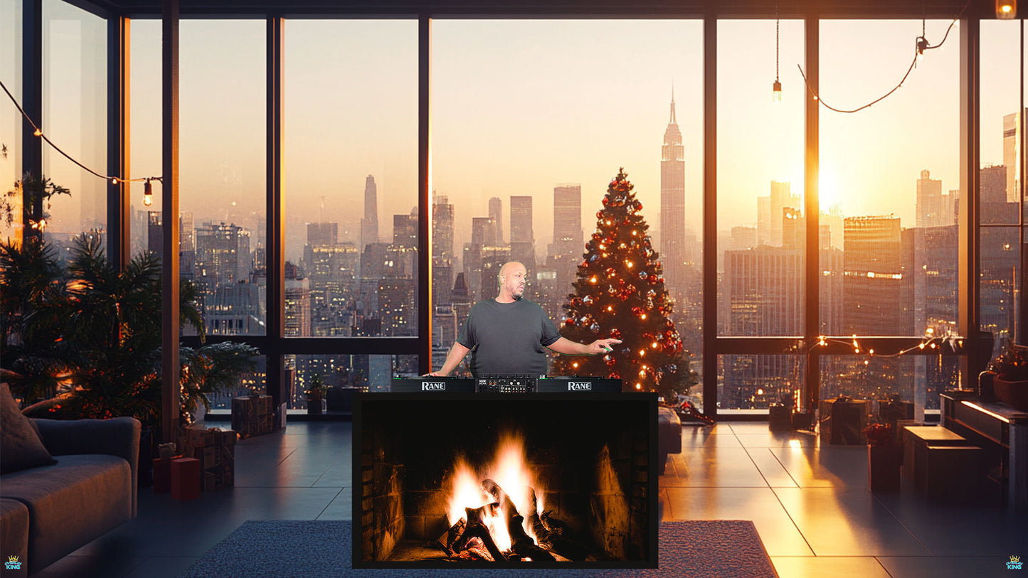 Golden Night Skyline Christmas -SKY11