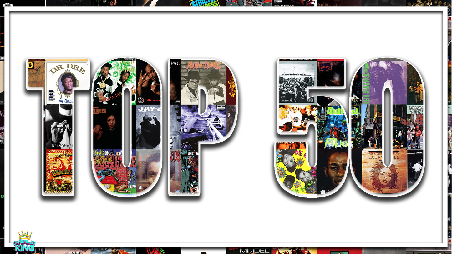 The Source's Top 50 Hip Hop Album Cover Overlay