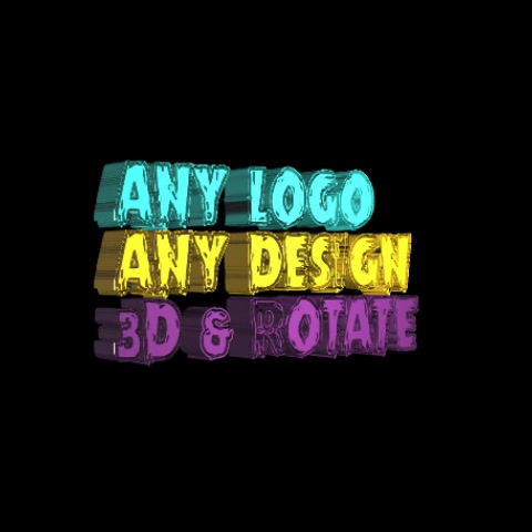 Custom 3D Rotating Logo/Text Design
