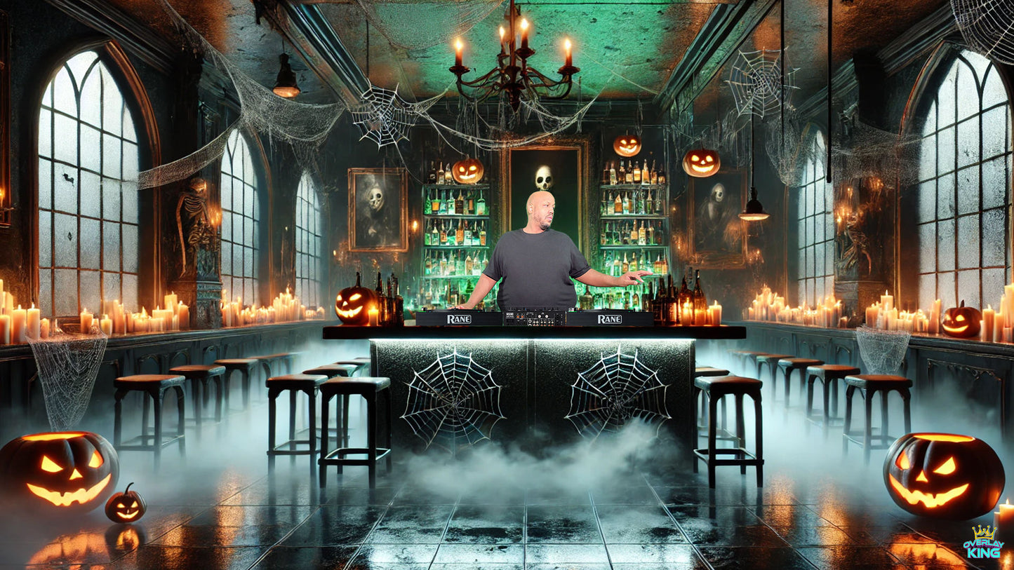 Haunted Halloween Bar Overlay