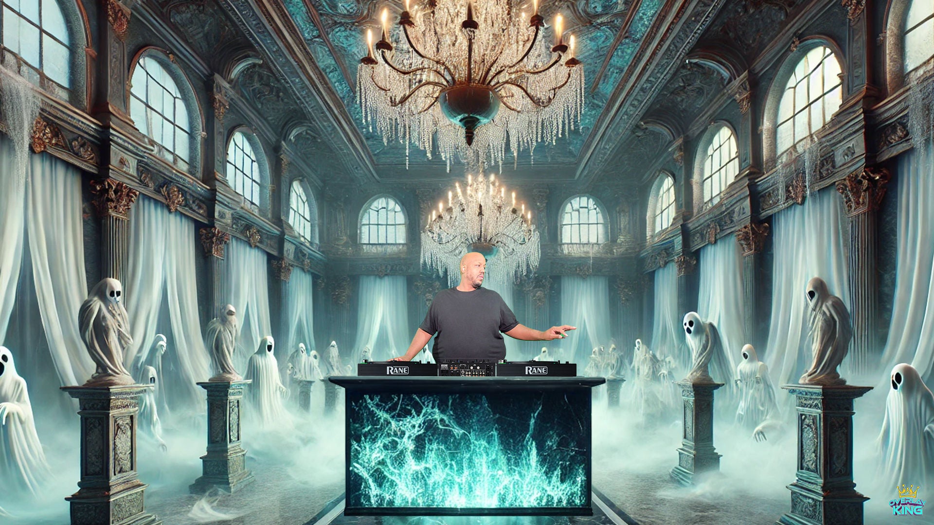 Haunted Ghost Ballroom with Video DJ Booth