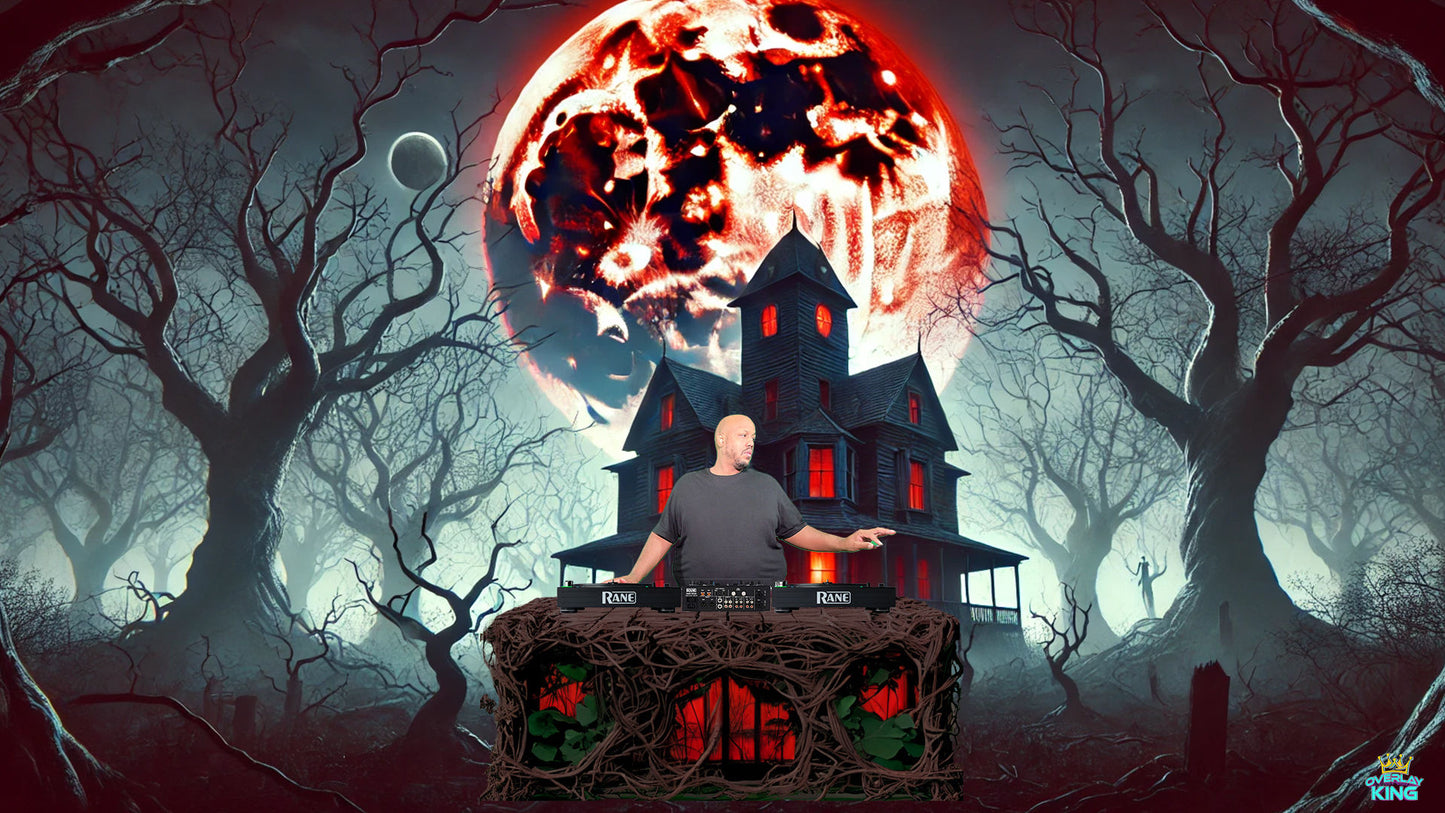 Haunted Mansion in Woods Overlay