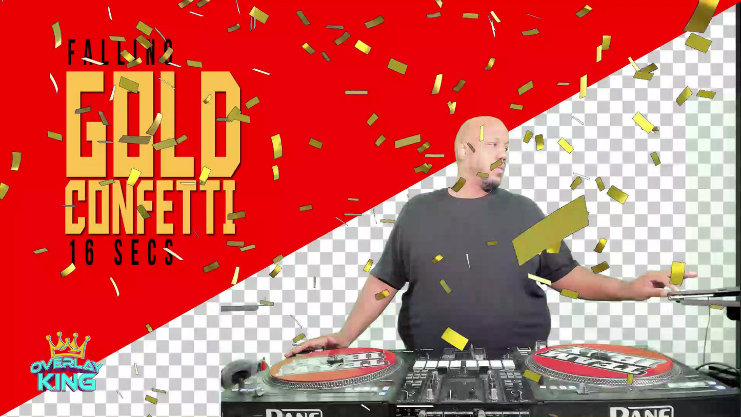 Gold Falling Confetti Animation