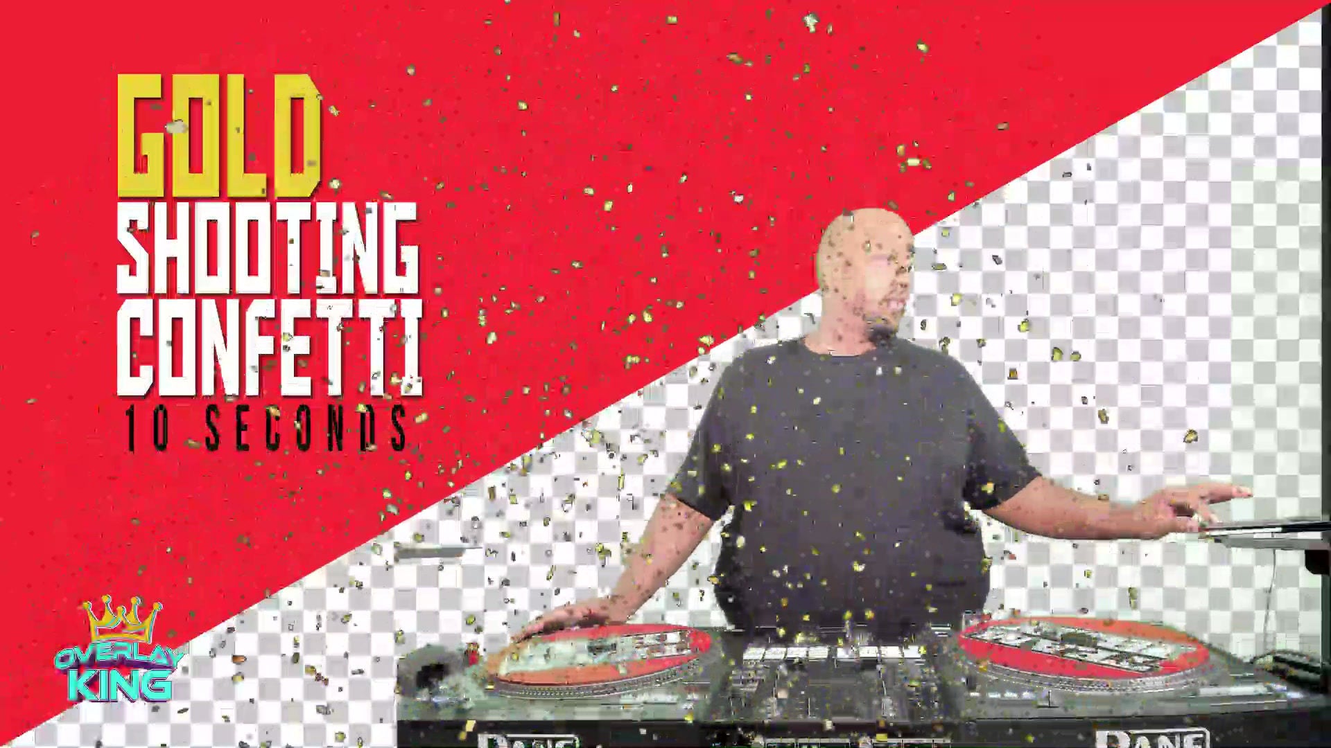 Gold Shooting Confetti