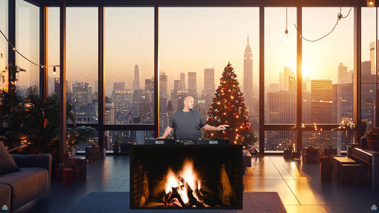 Golden Night Skyline Christmas -SKY11