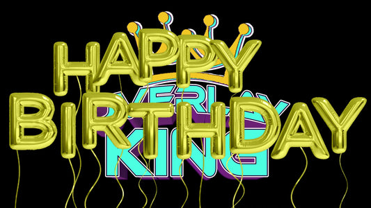 Yellow Happy Birthday Balloons Animation