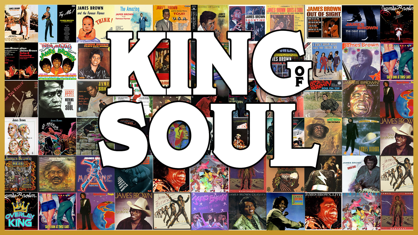 James Brown's Static Album Cover Overlay