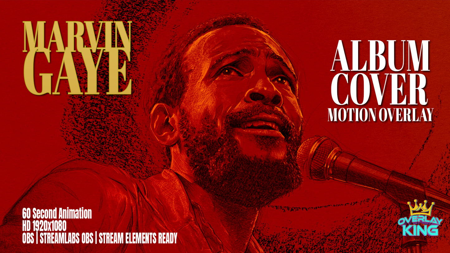 Marvin Gaye's Motion Album Cover Overlay