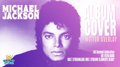Michael Jackson Motion Album Cover Overlay