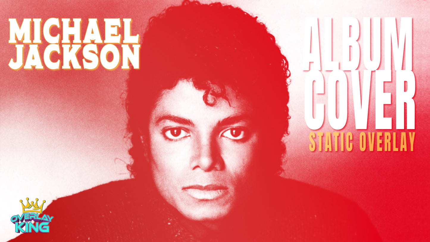 Michael Jackson Static Album Cover Overlay