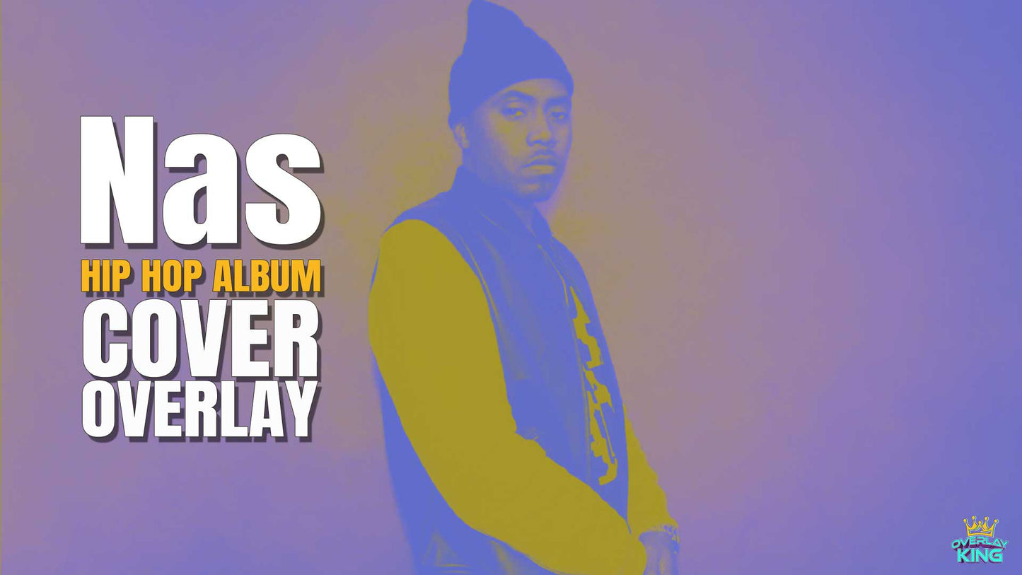 Nas Hip Hop Album Cover Overlay