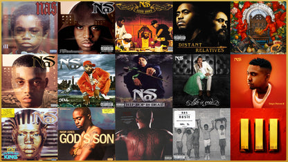 Nas Hip Hop Album Cover Overlay