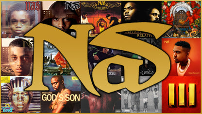 Nas Hip Hop Album Cover Overlay