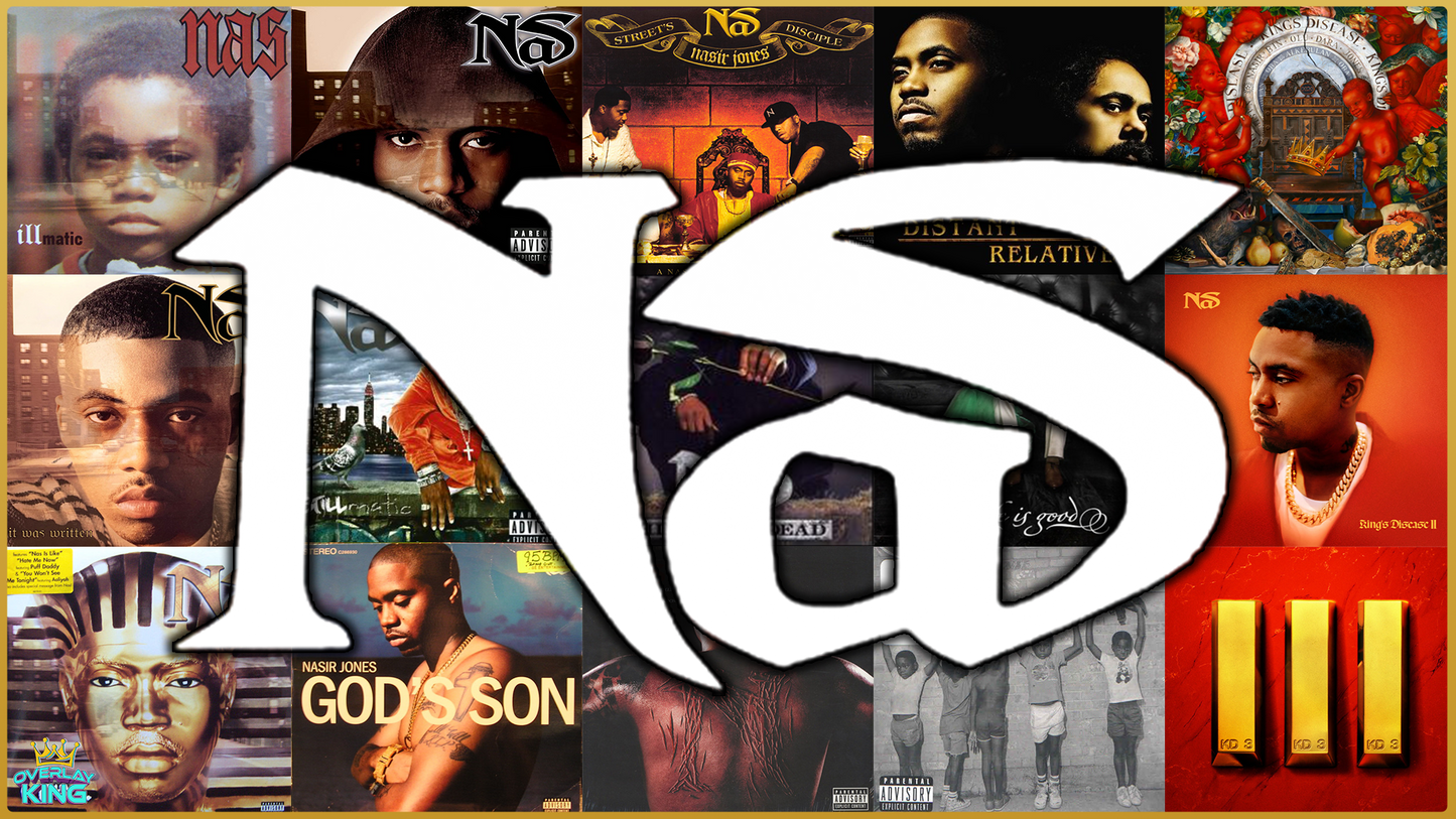 Nas Hip Hop Album Cover Overlay
