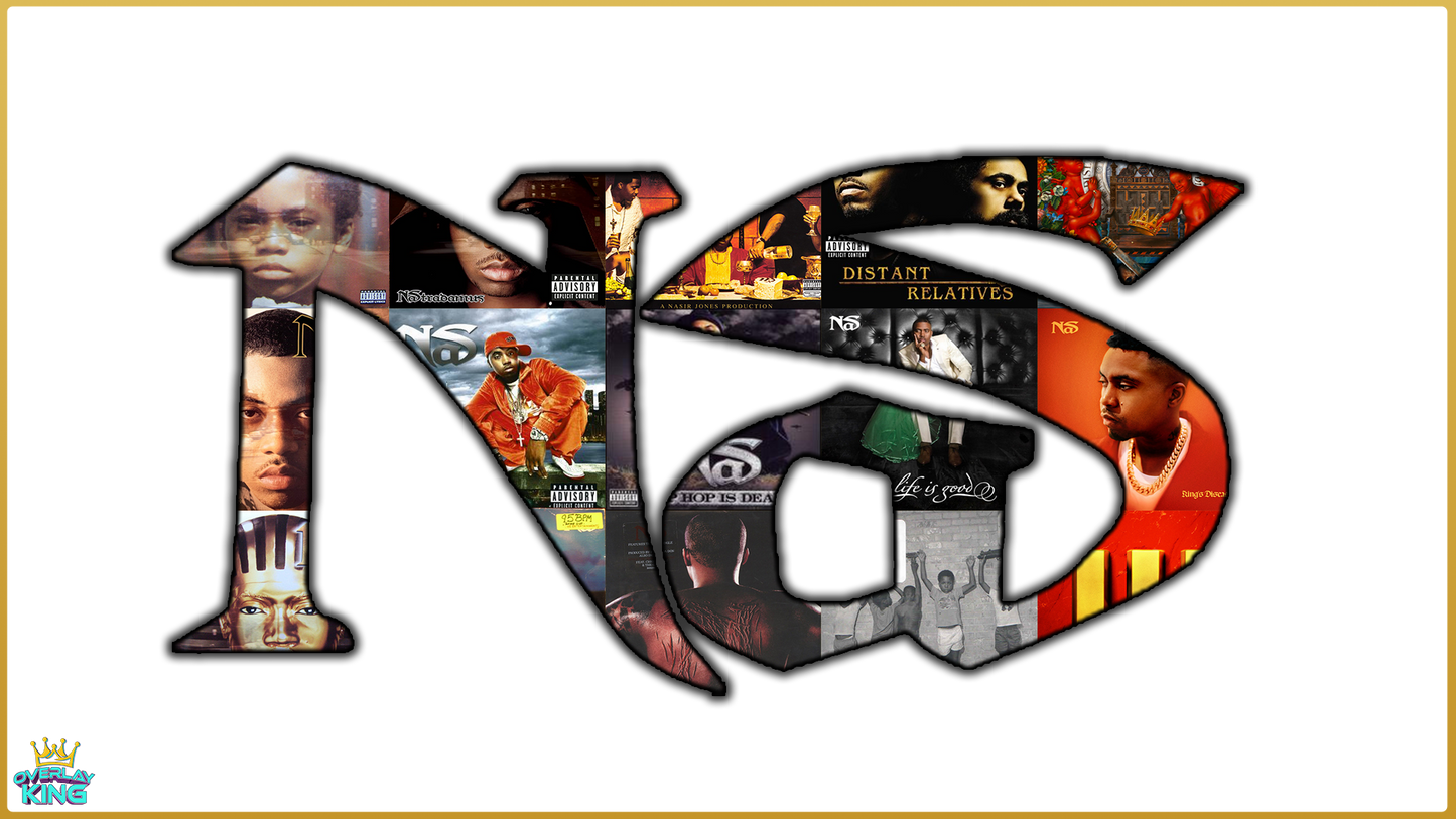 Nas Hip Hop Album Cover Overlay