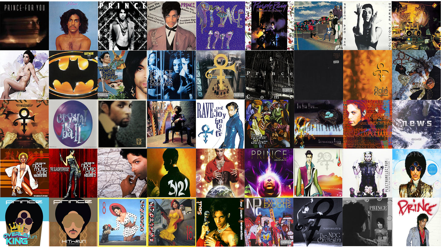 Prince's Static Album Cover Overlay