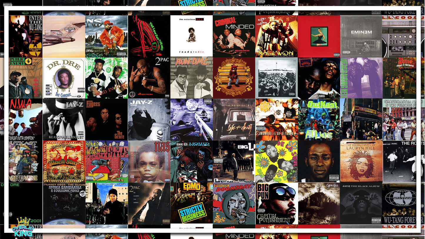 The Source's Top 50 Hip Hop Album Cover Overlay