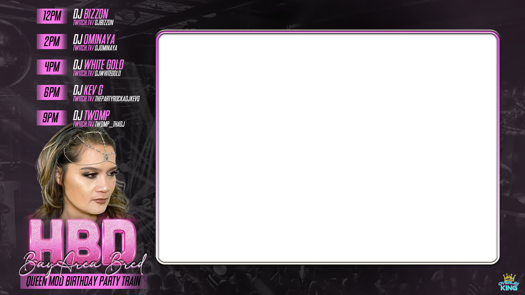 Custom stream overlay design service